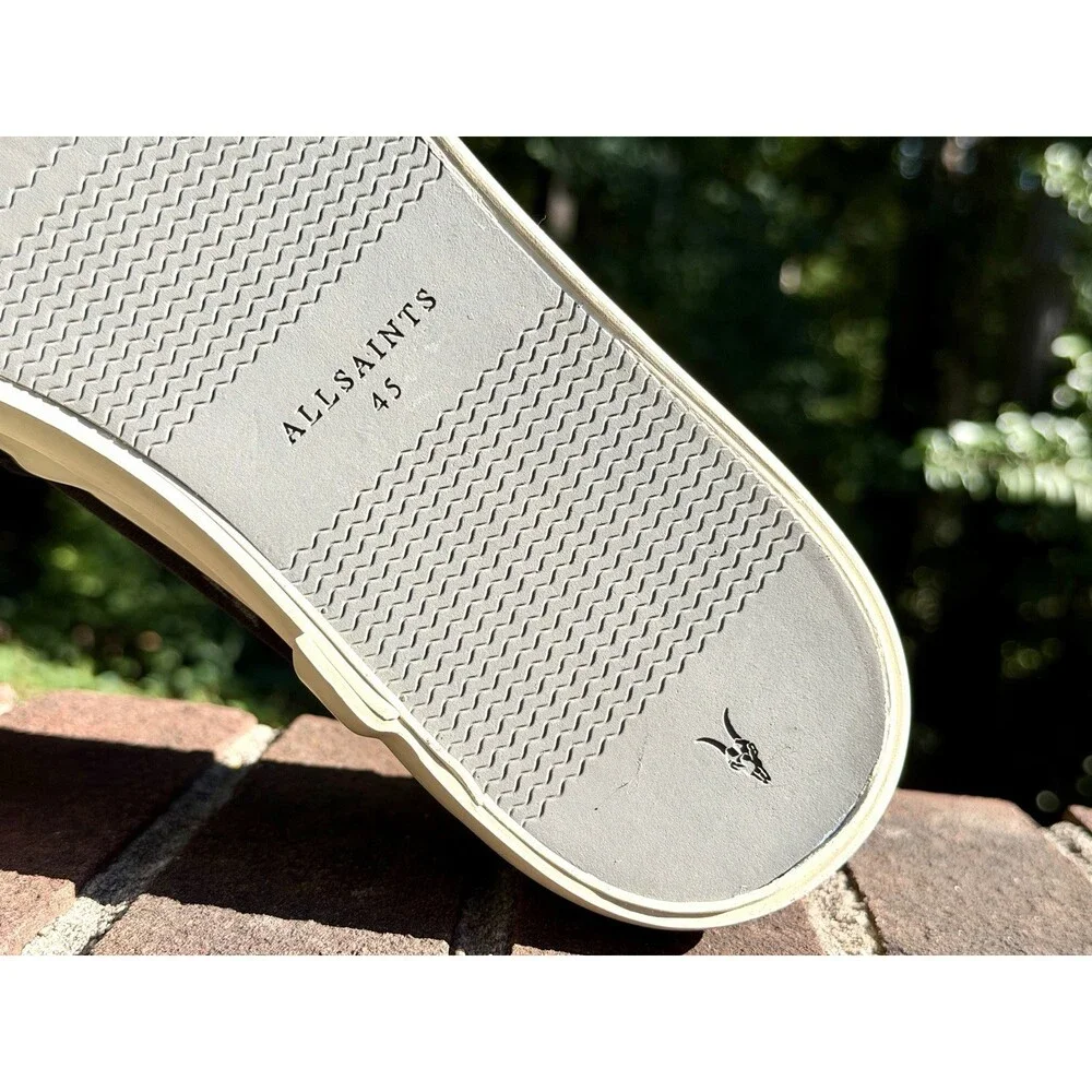 Allsaints London Spitalfields Slip On Cube Low Top Sneakers Men's 12 US 45 EU